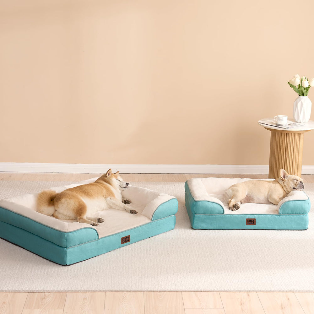 EHEYCIGA memory foam with egg crate for even weight distribution