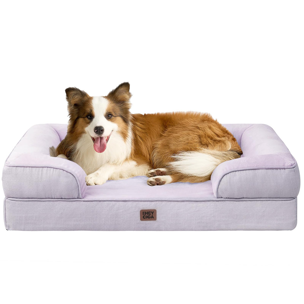 EHEYCIGA orthopedic dog bed memory foam closeup for joint comfort and support.