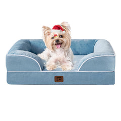 EHEYCIGA orthopedic dog bed memory foam close-up highlighting support and comfort