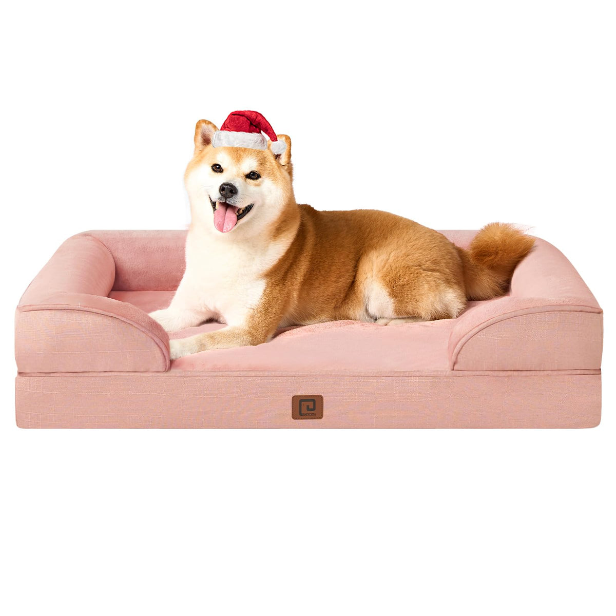 EHEYCIGA orthopedic dog bed memory foam close-up shows supportive foam for joint comfort