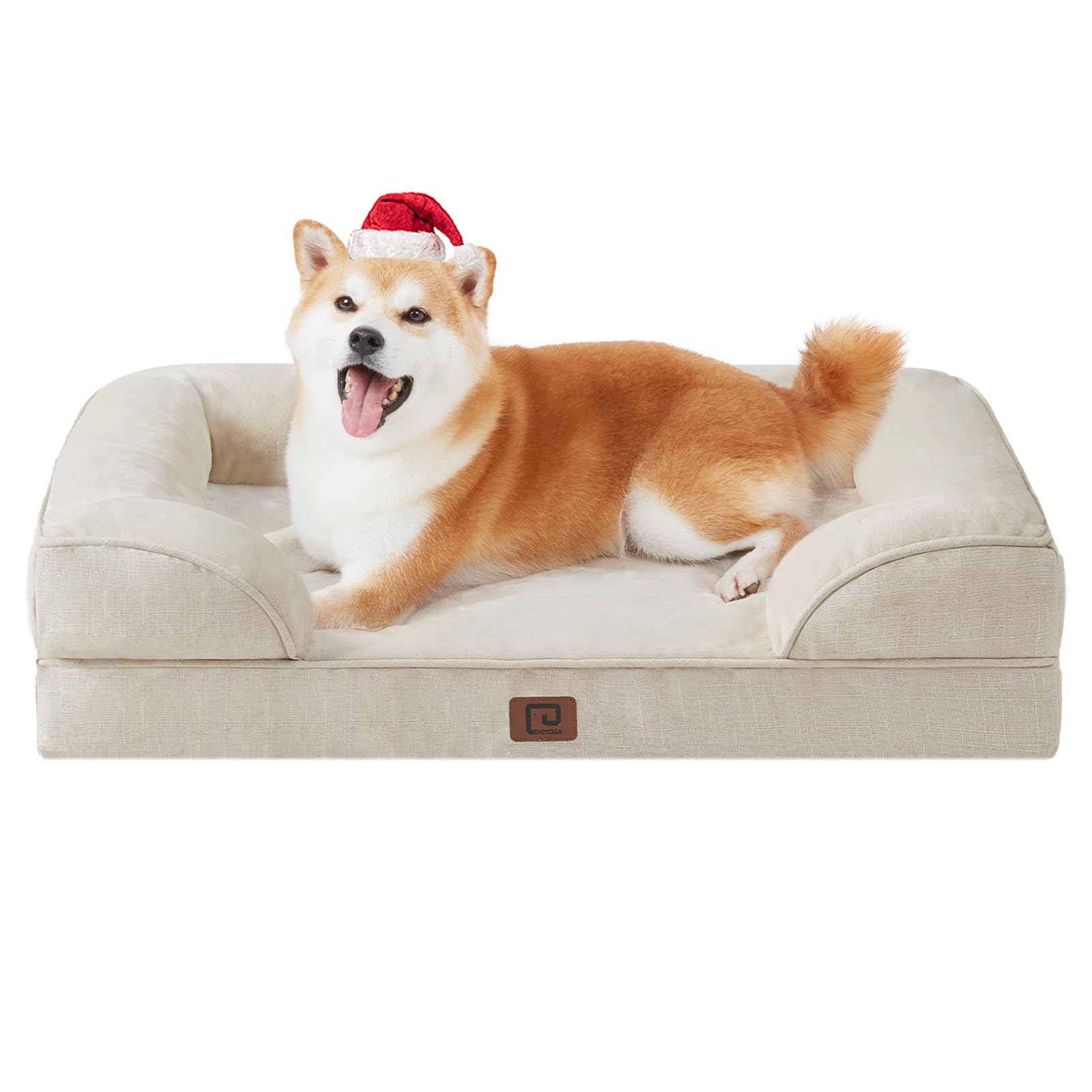 EHEYCIGA orthopedic dog bed memory foam core provides even support for large dogs
