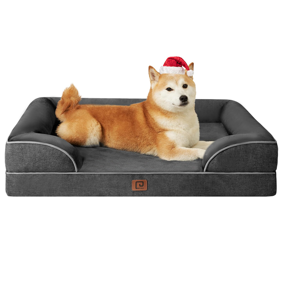 EHEYCIGA orthopedic dog bed memory foam provides even support for aging joints.