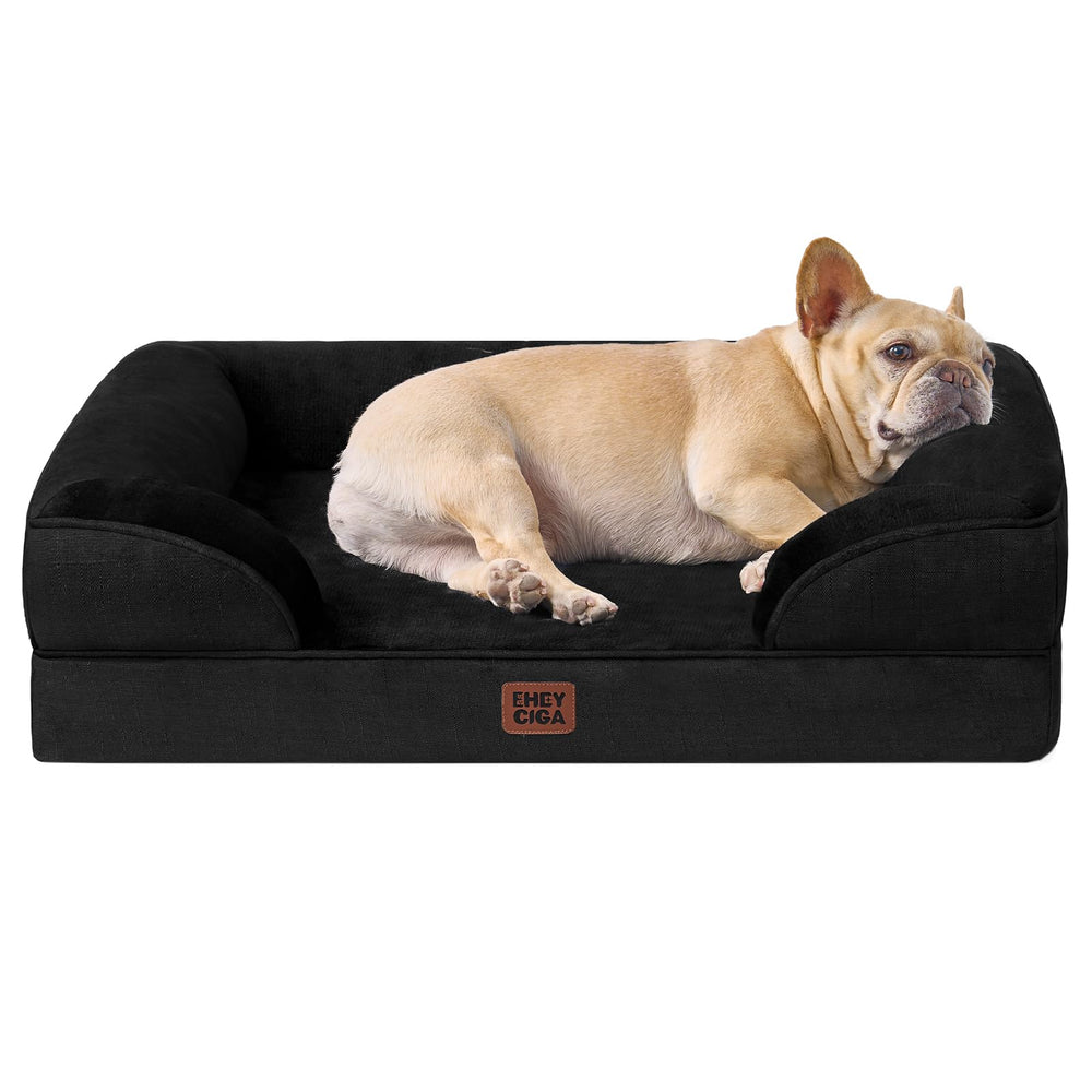 EHEYCIGA orthopedic dog bed with memory-foam panel for joint-friendly support