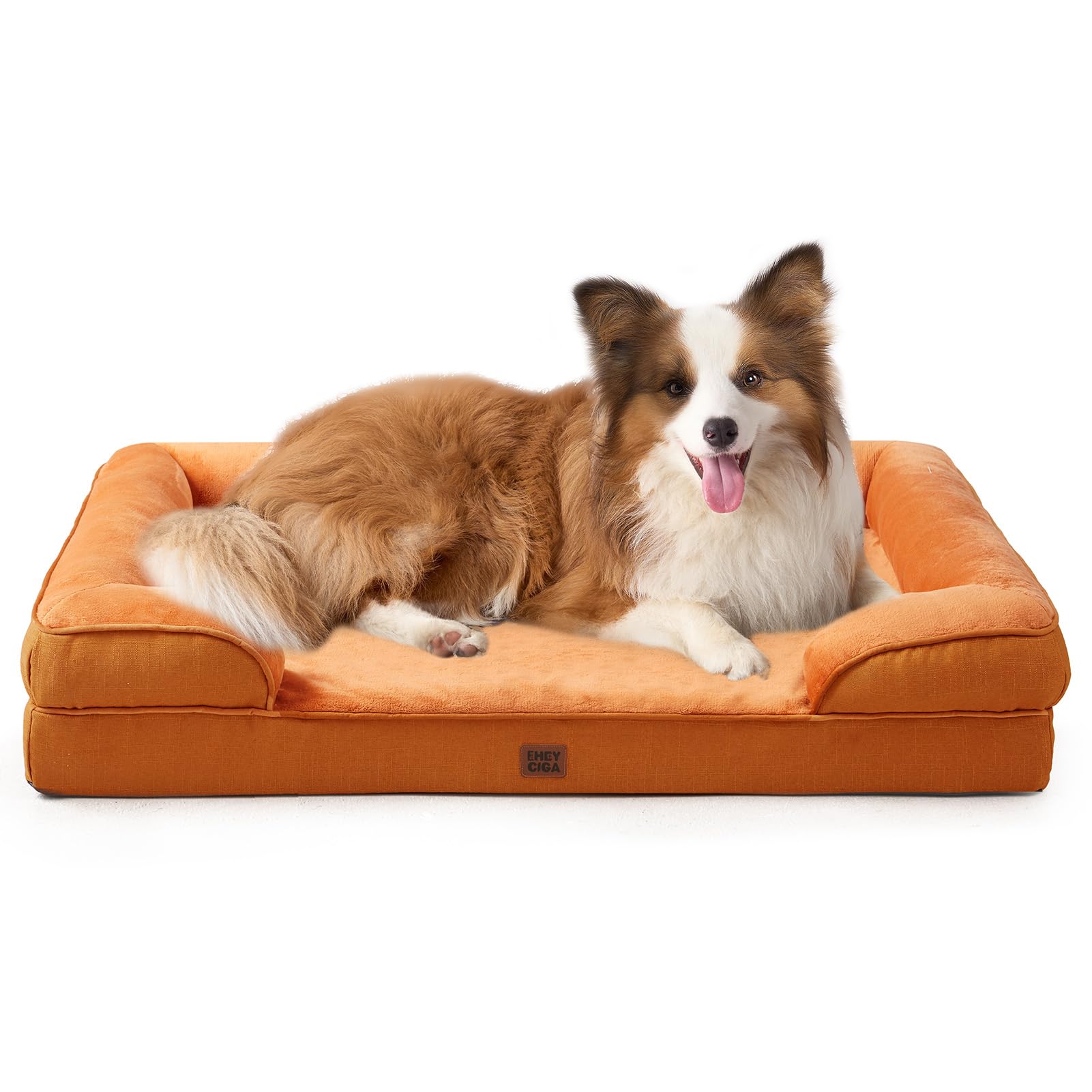 EHEYCIGA orthopedic dog bed with memory foam for large dogs.