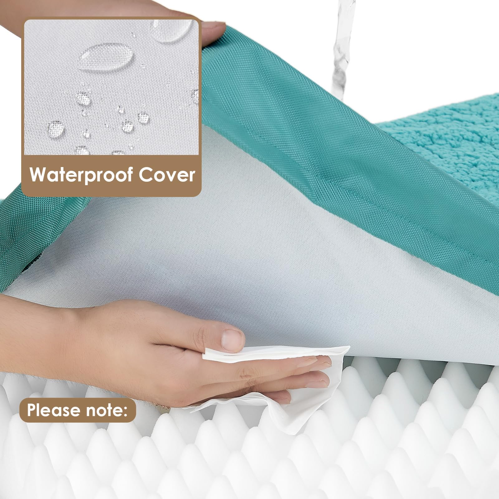 EHEYCIGA non skid bottom keeps bed in place on slick floors