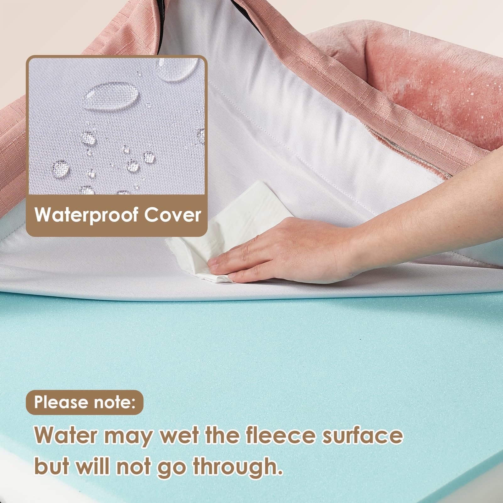 EHEYCIGA non-slip bottom keeps the bed steady on slick floors