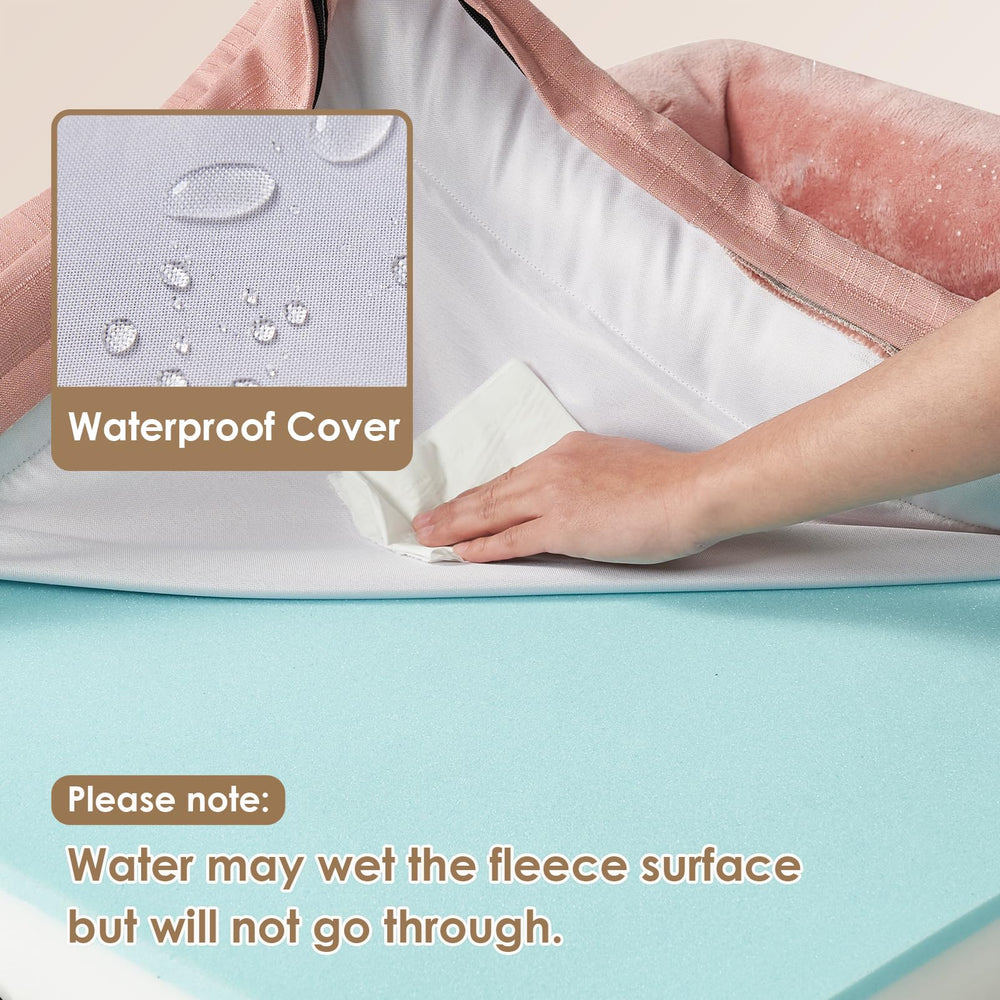 EHEYCIGA non-slip bottom keeps the bed steady on slick floors