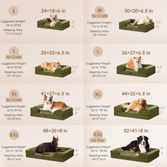EHEYCIGA orthopedic dog bed side bolsters illustrate neck support during naps.