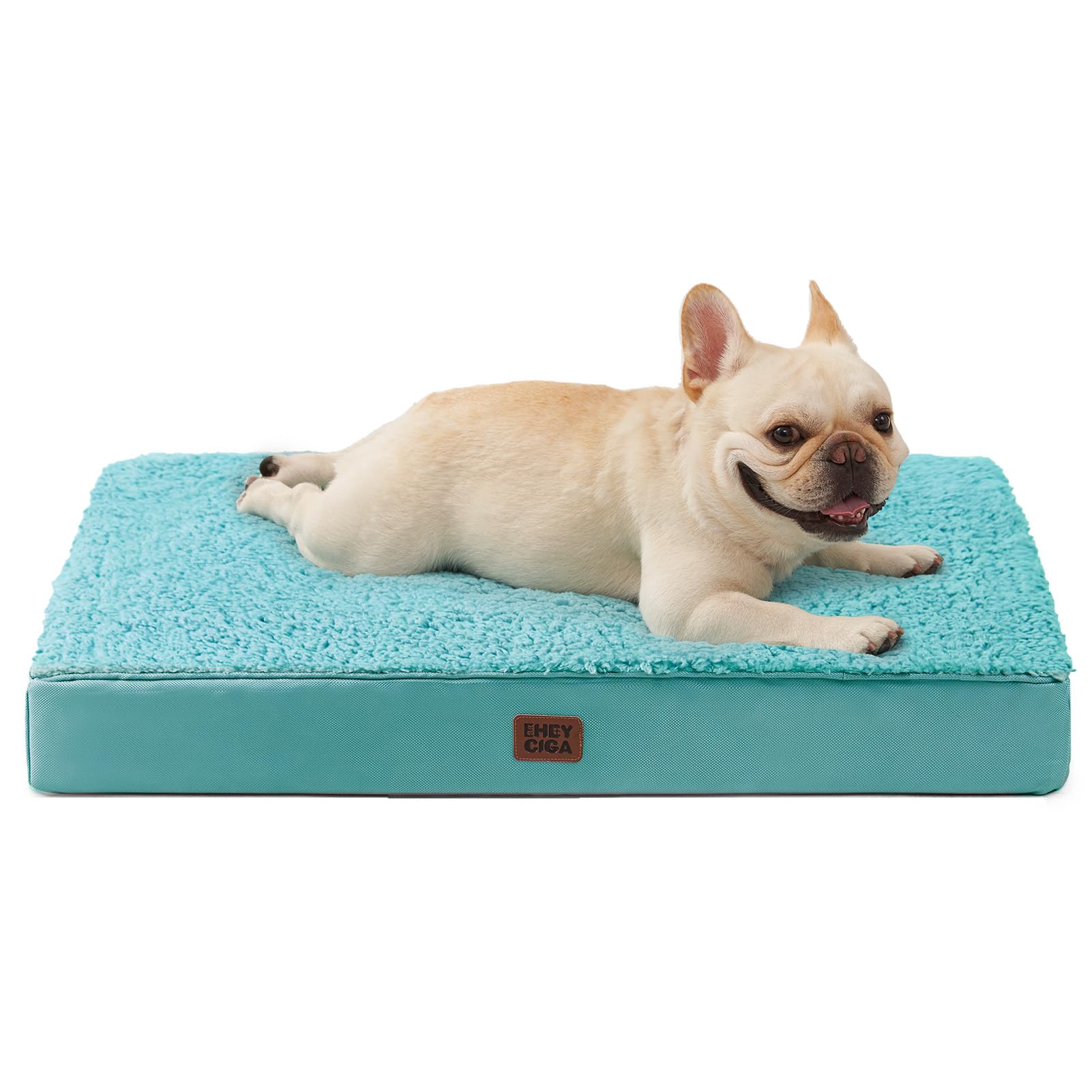 EHEYCIGA orthopedic dog bed turquoise 30x20 for small dogs delivers supportive comfort.