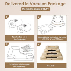 EHEYCIGA XL bed waterproof cover with fleece surface for dryness.