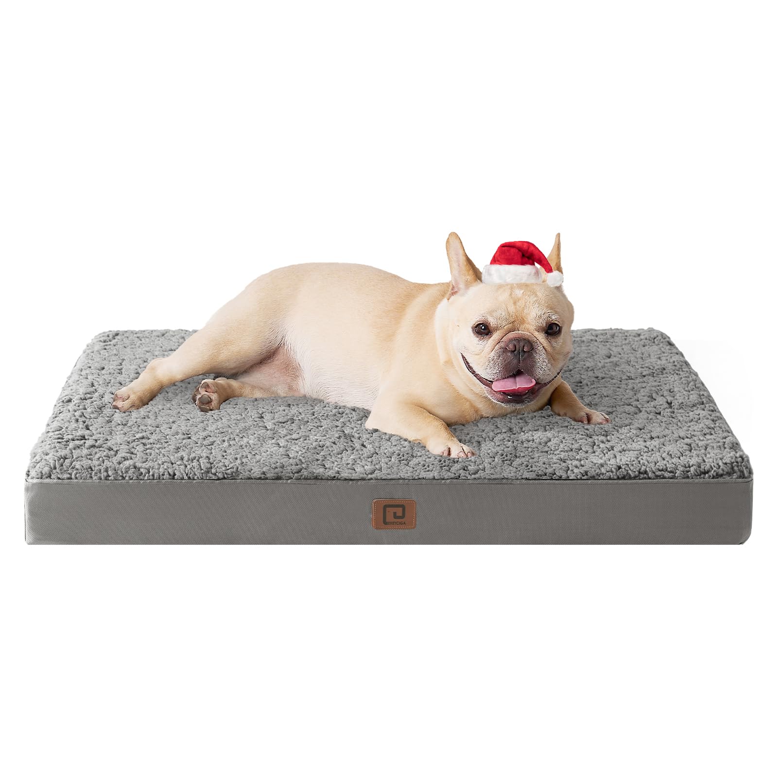 EHEYCIGA orthopedic foam bed top view highlights supportive surface for joint comfort