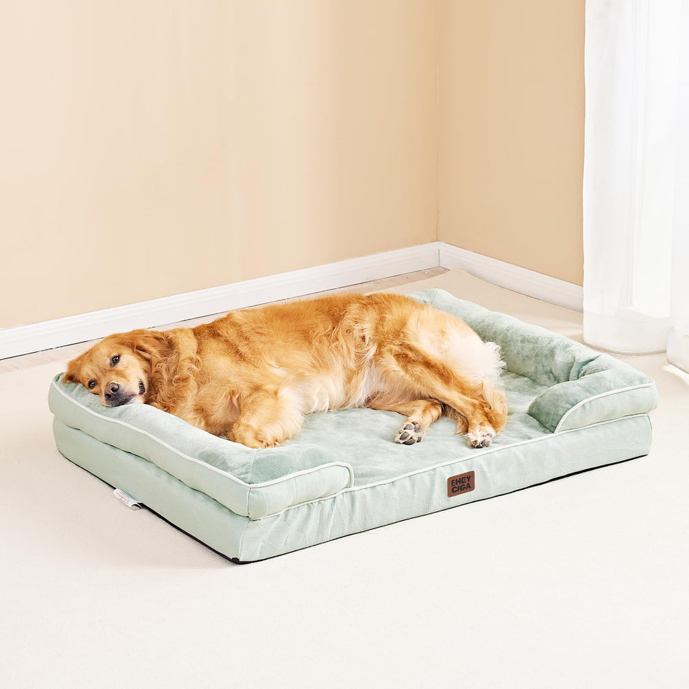 EHEYCIGA sage green fleece surface provides warmth and comfort.