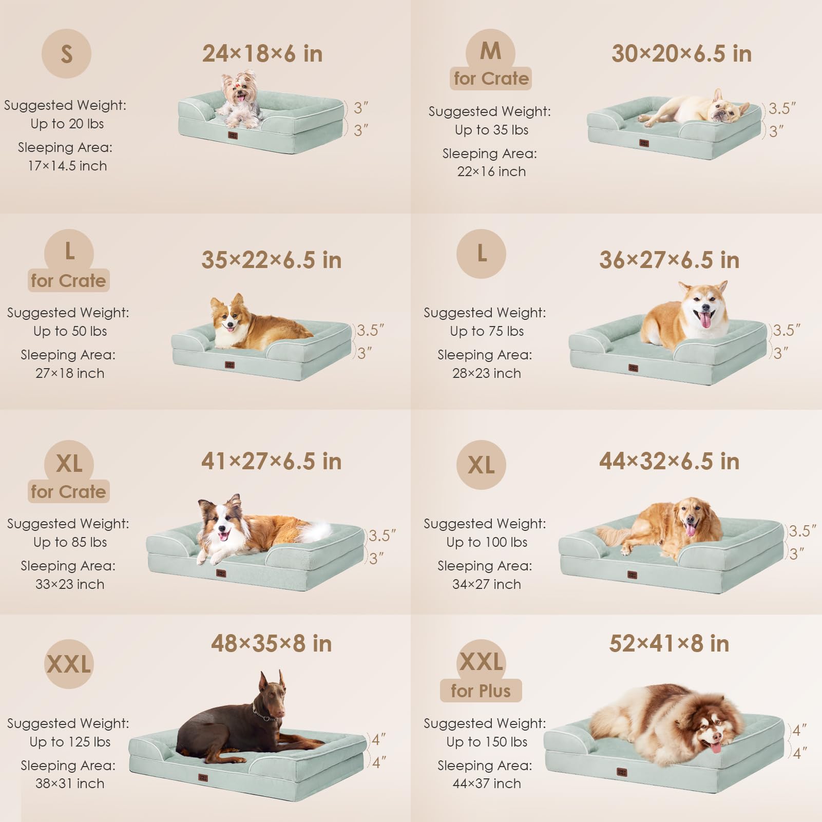 EHEYCIGA dog bed waterproof cover detail keeps surface dry