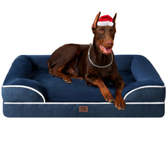 EHEYCIGA orthopedic XL dog bed memory foam core provides supportive comfort for large dogs.