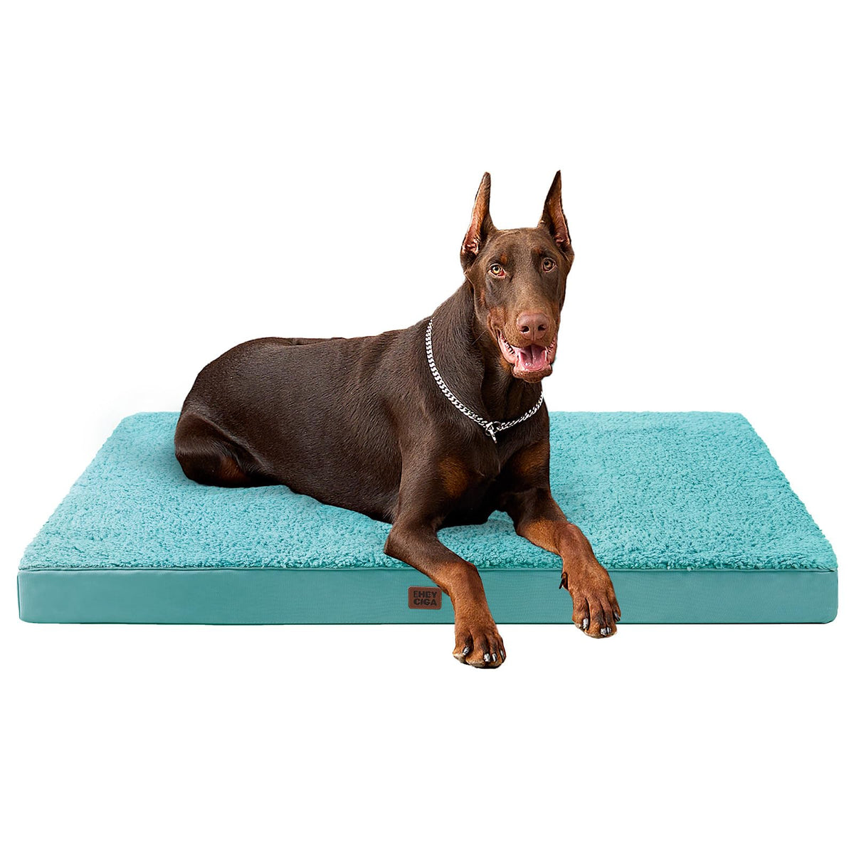EHEYCIGA orthopedic-xl dog bed turquoise 47x29 suitable for jumbo dogs