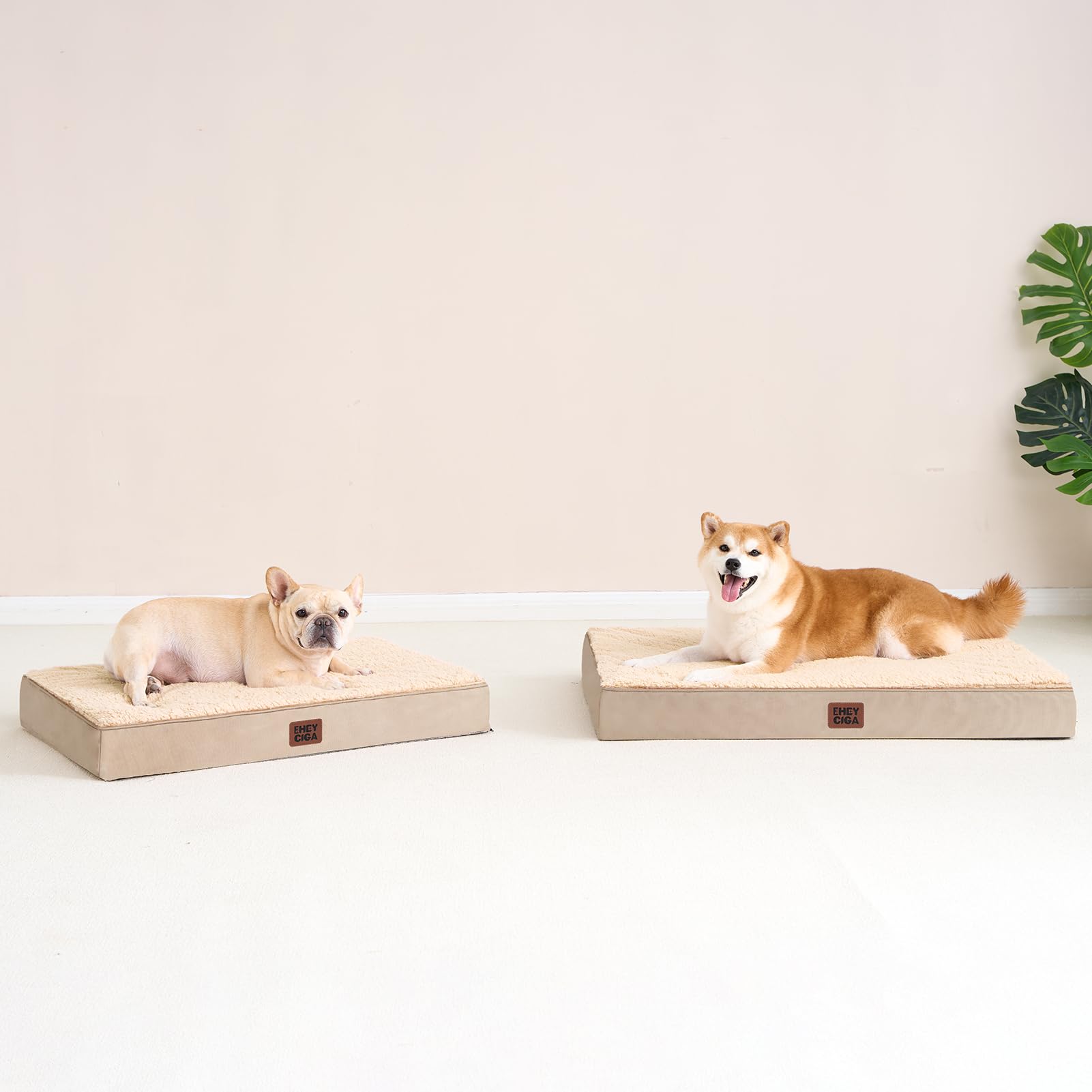 EHEYCIGA orthopedic XL dog bed washcare for removable cover maintenance.