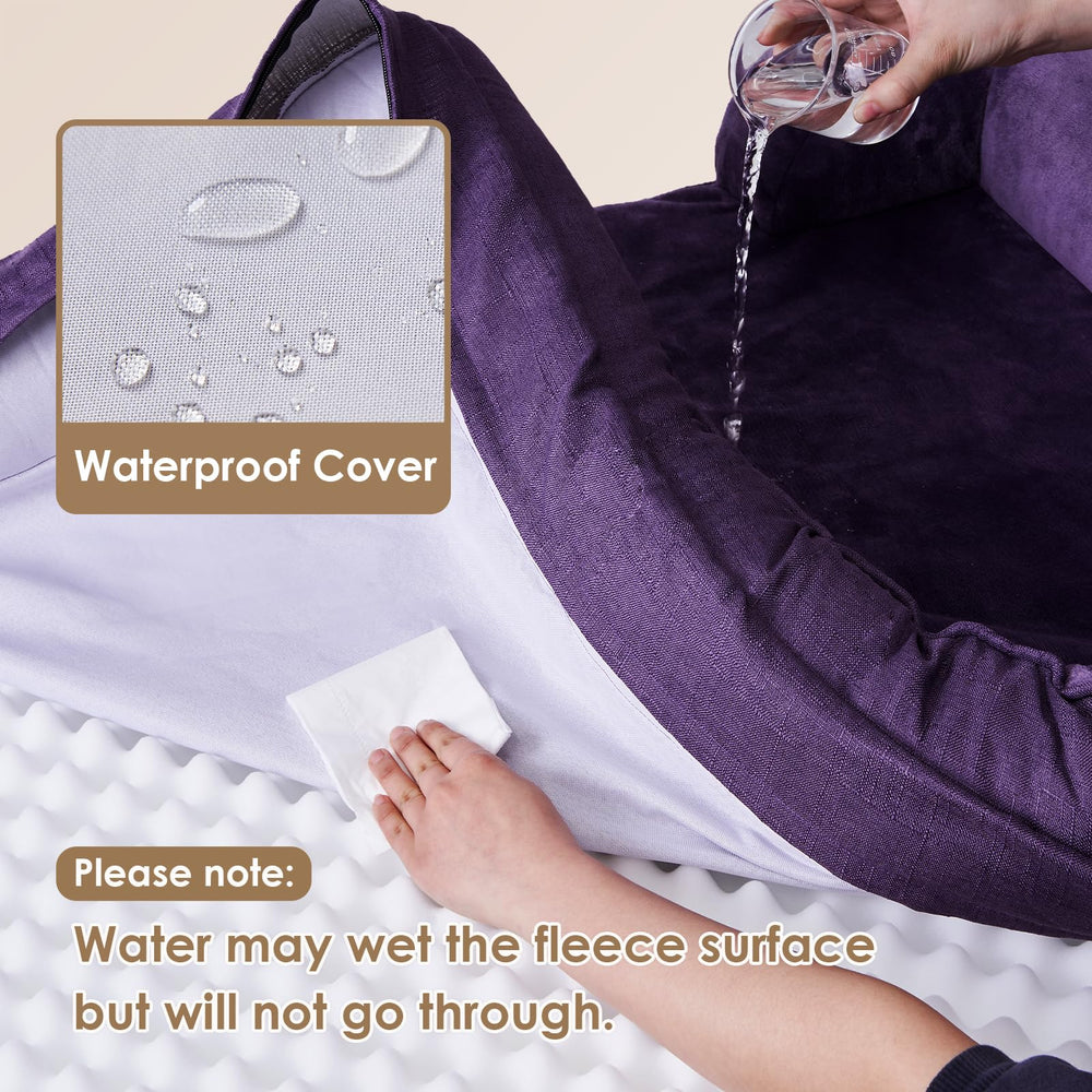 EHEYCIGA orthopedic XL dog bed waterproof film layer protects against spills
