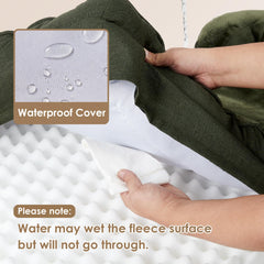EHEYCIGA memory-foam close-up illustrating contouring for even comfort