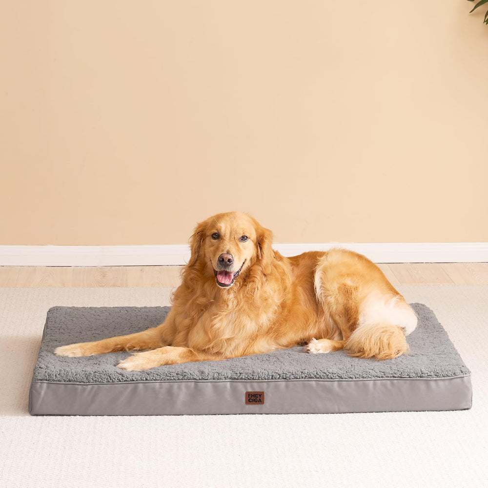 EHEYCIGA Orthopedic XXL Dog Bed removable cover shown for easy machine washing