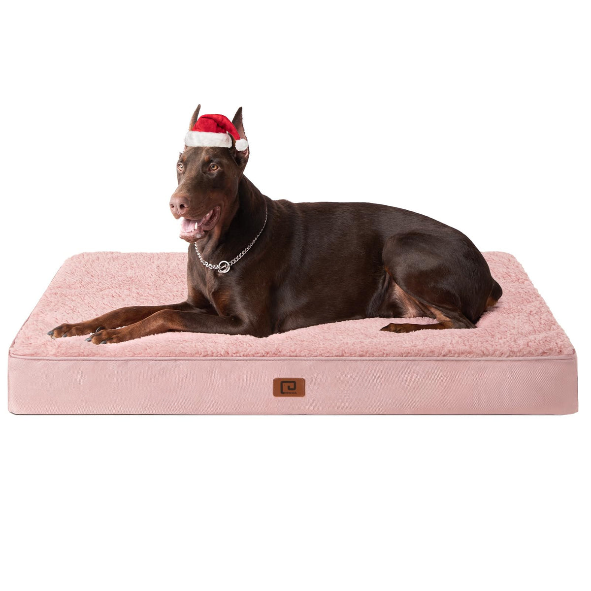 EHEYCIGA orthopedic XXL dog bed foam core supports jumbo dogs during naps.