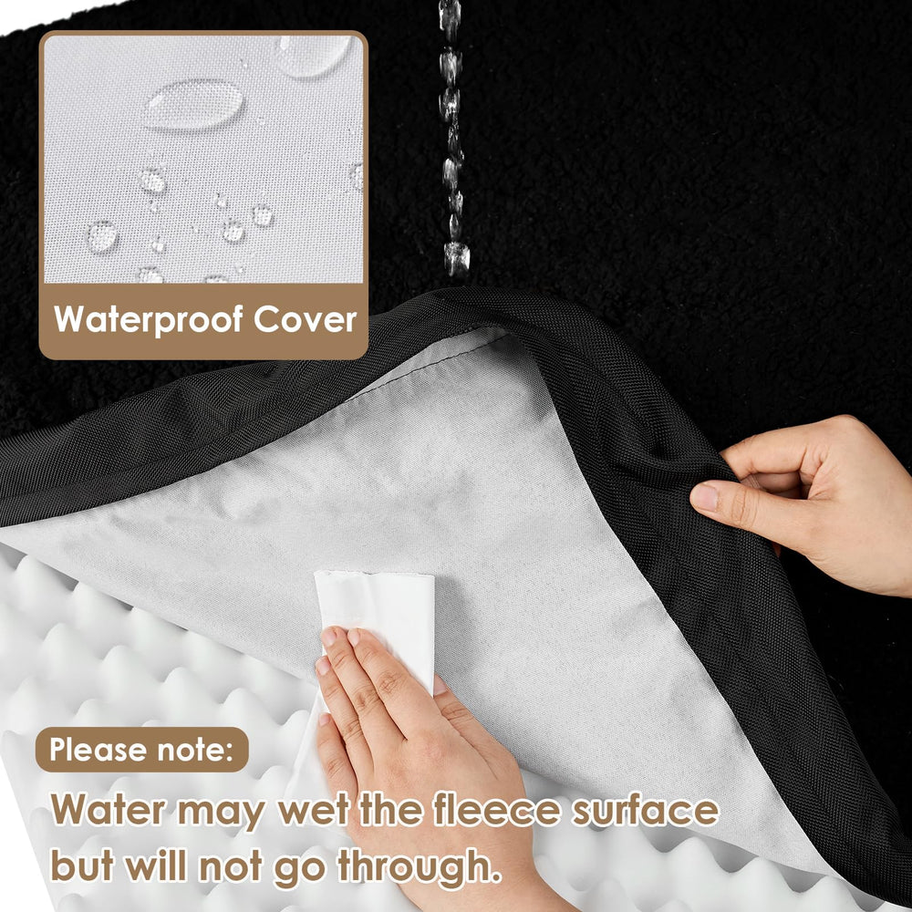EHEYCIGA orthopedic XXL dog bed non slip bottom keeps the bed in place
