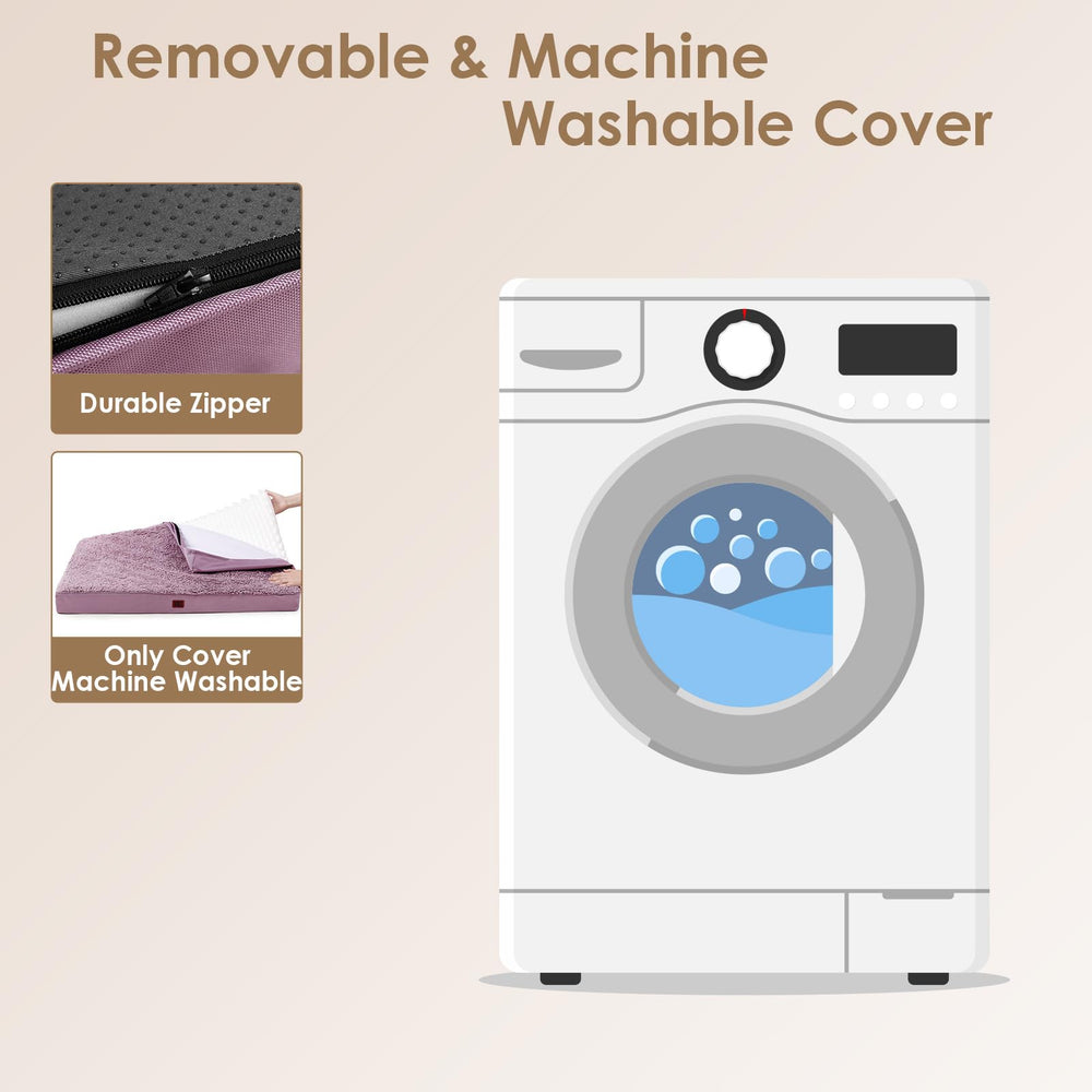 EHEYCIGA orthopedic XXL dog bed removable-cover enables easy washing.
