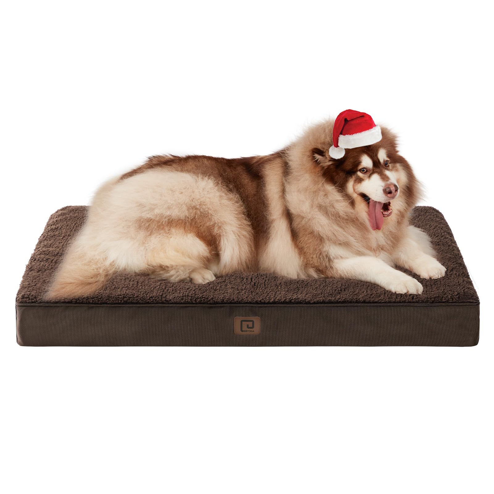 EHEYCIGA orthopedic XXL dog bed with removable cover offers easy cleaning and lasting comfort.