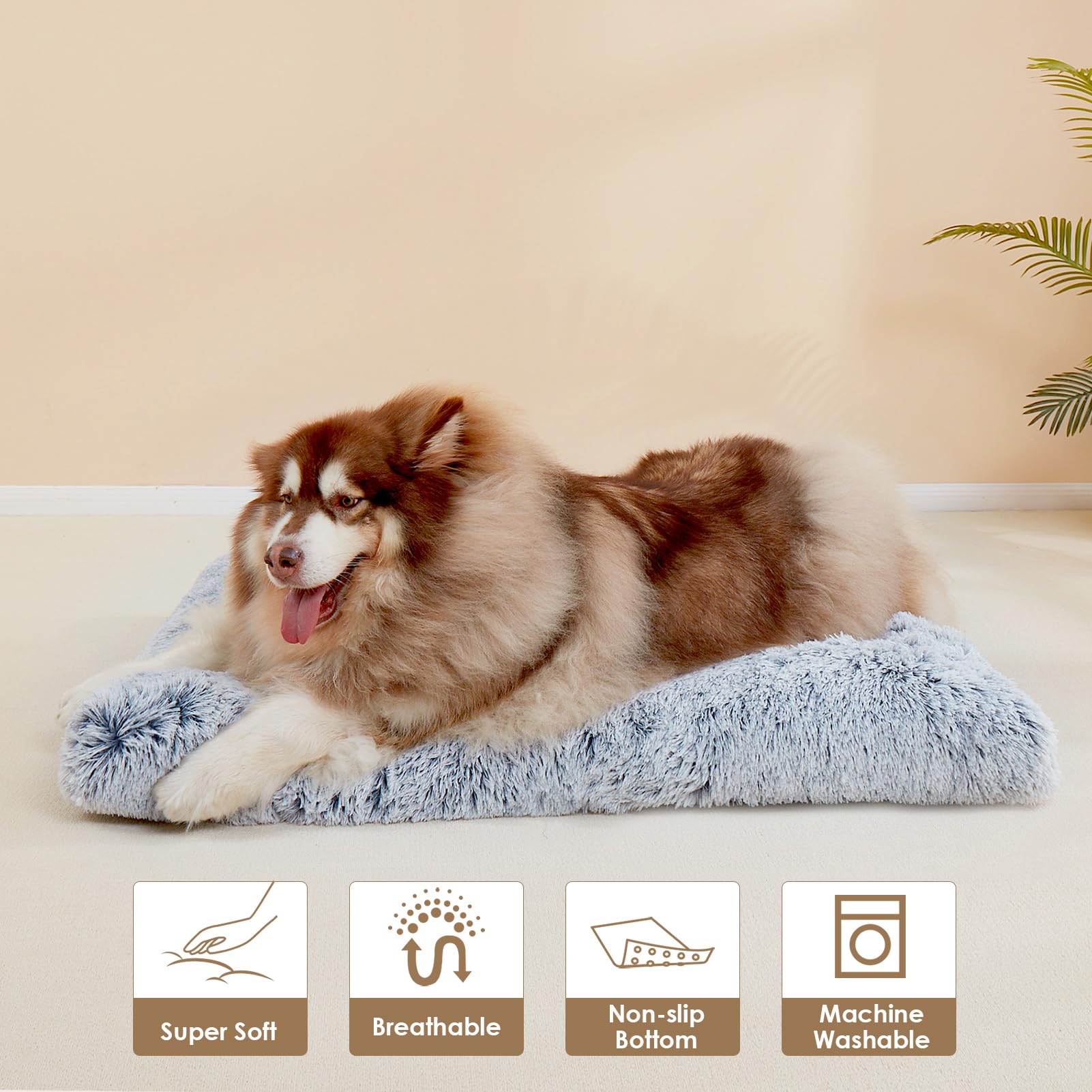 EHEYCIGA plush bed in car trunk for travel comfort.