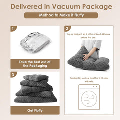 EHEYCIGA plush faux fur side shows ultra-soft surface for soothing sleep