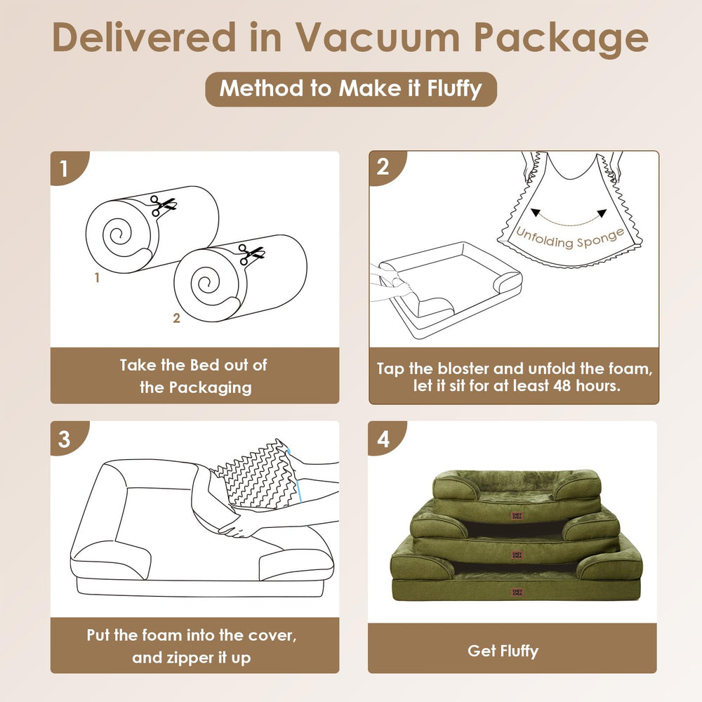 EHEYCIGA washable removable cover with zipper for easy cleaning
