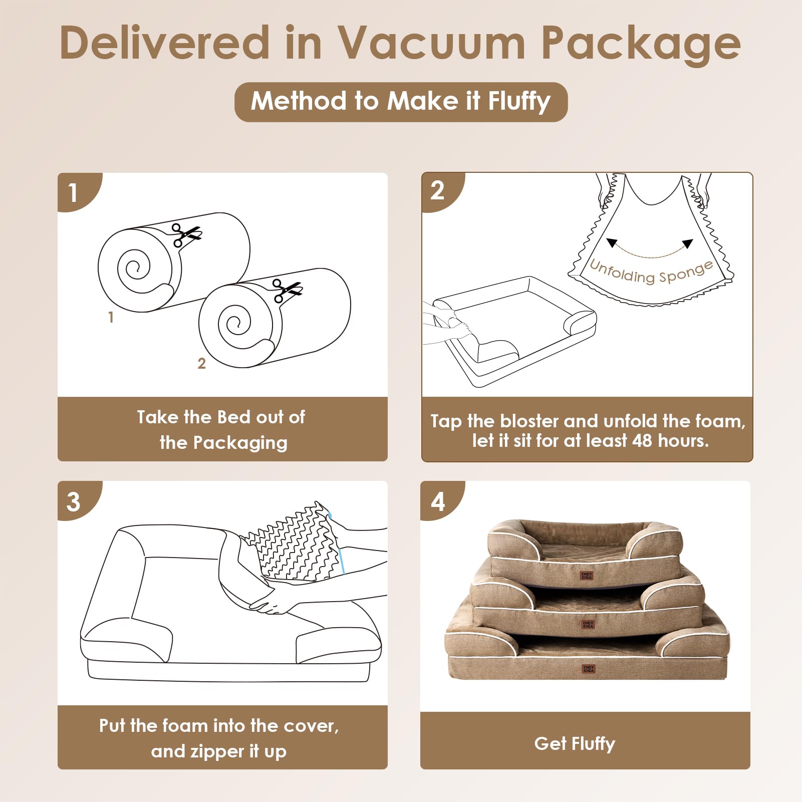 EHEYCIGA removable washable cover makes cleaning easy.