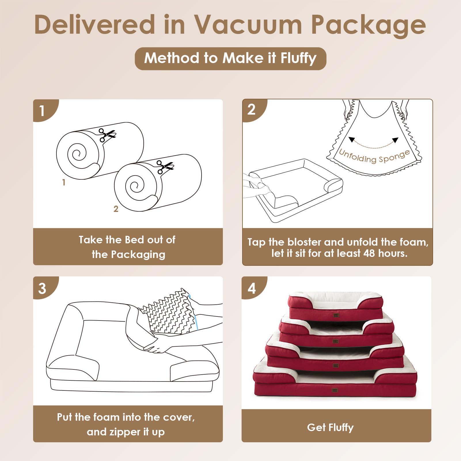 EHEYCIGA removable washable cover simplifies cleaning and maintenance