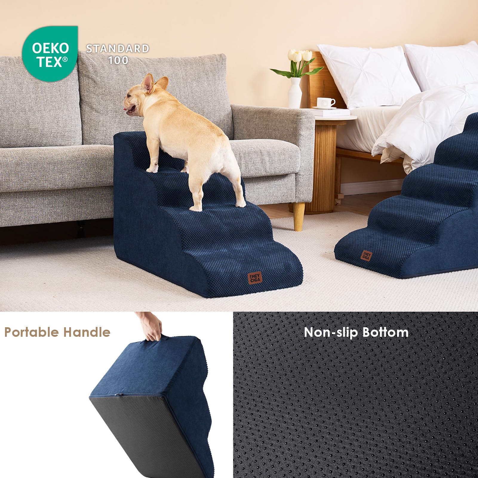 EHEYCIGA removable washable fleece cover simplifies cleaning.