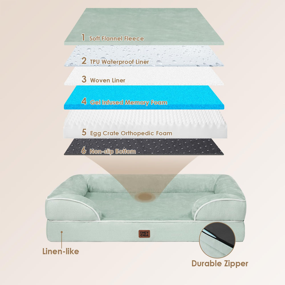 EHEYCIGA sage green design complements home décor while offering cozy comfort.