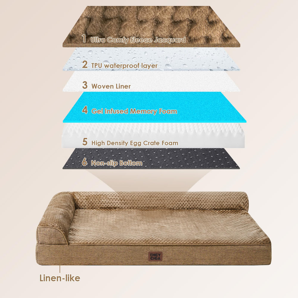 EHEYCIGA soft flannel sleeping surface invites cozy naps