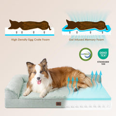 EHEYCIGA soft flannel surface creates a cozy sleeping area.