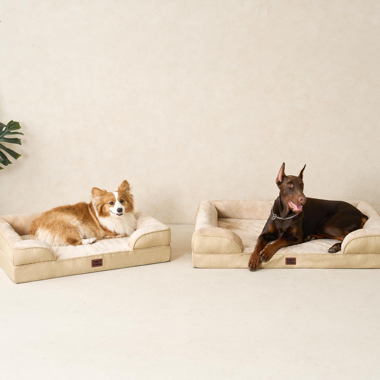 EHEYCIGA fleece surface feels cozy and inviting for pets.
