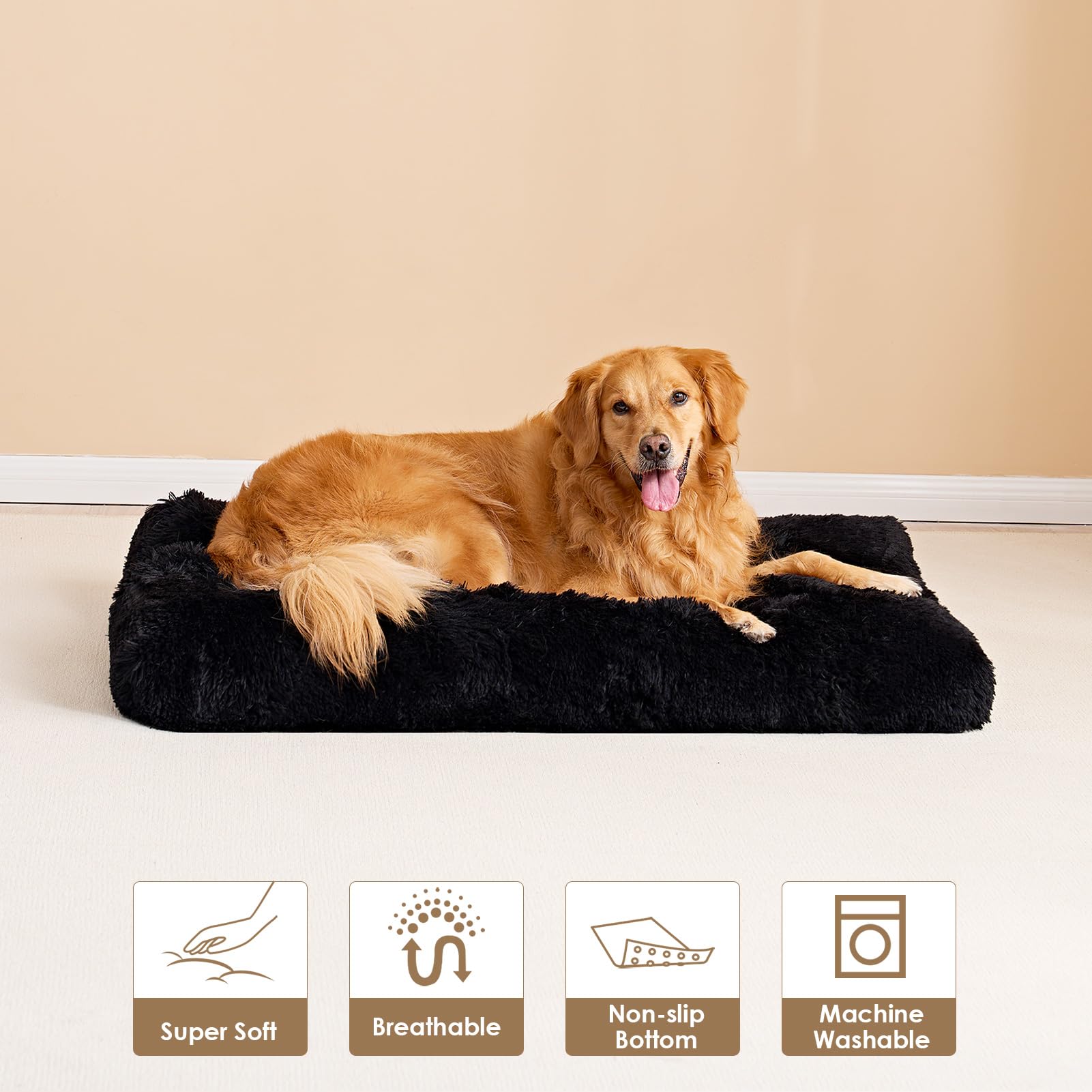 EHEYCIGA soft plush pet mat suitable for car trips and lounges