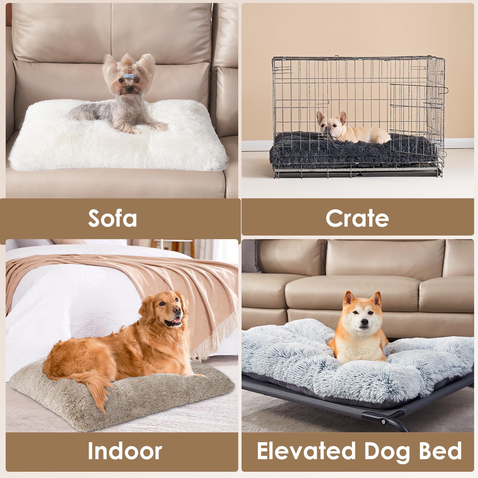 EHEYCIGA-taupe-color-dog-bed blends with home décor while inviting calm retreats.