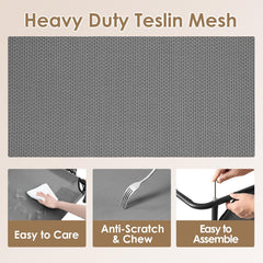 EHEYCIGA teslin-mesh-closeup shows durable, breathable fabric for year-round lounging.