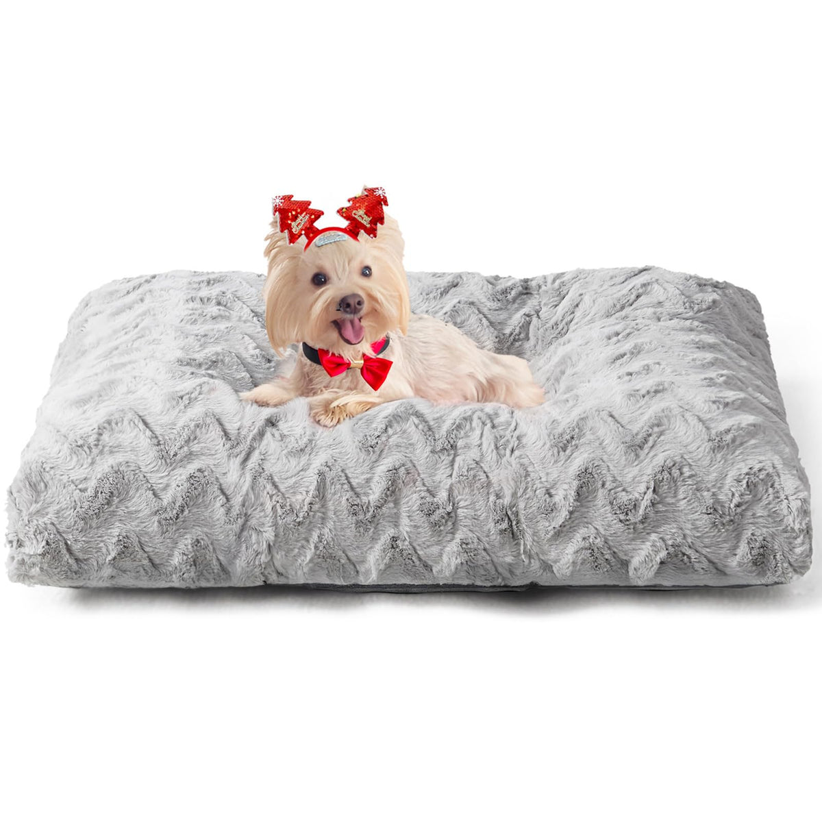EHEYCIGA washable dog crate bed front view highlighting compact cozy small-dog comfort