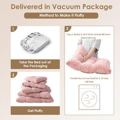 EHEYCIGA Washable Dog Crate Bed reversible faux fur side showcases warm texture.