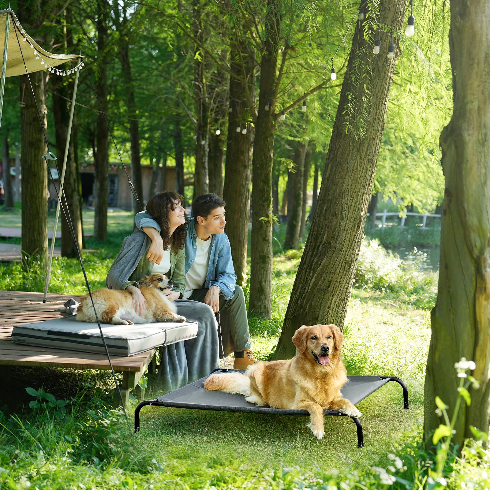 EHEYCIGA washable mesh surface simplifies cleaning after outdoor adventures.