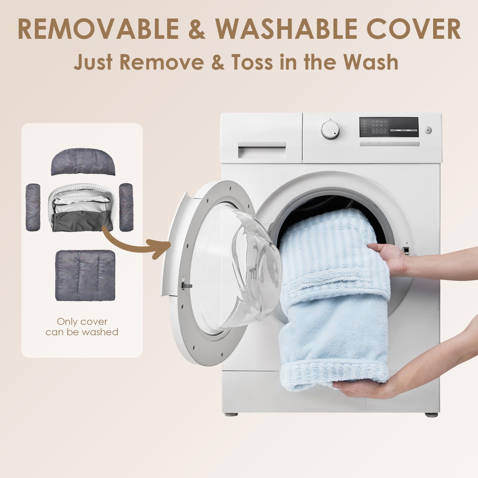 EHEYCIGA waterproof TPU cover closeup keeps interior dry after spills
