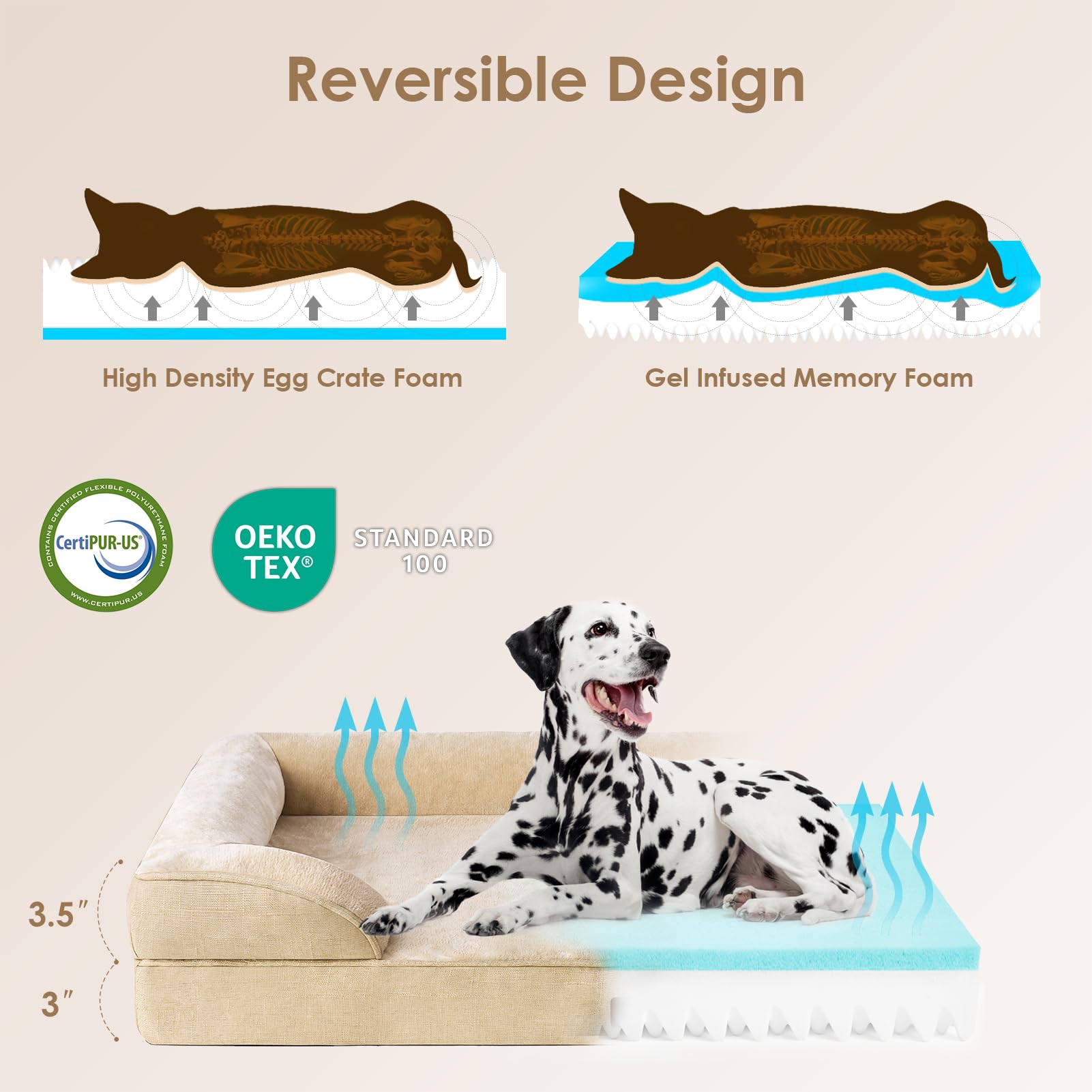 EHEYCIGA bed waterproof cover helps keep the sleeping area dry.