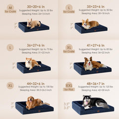 EHEYCIGA waterproof dog bed with durable inner layer protects surfaces