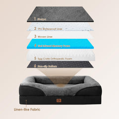 EHEYCIGA waterproof liner protects the top for cozy, dry naps.