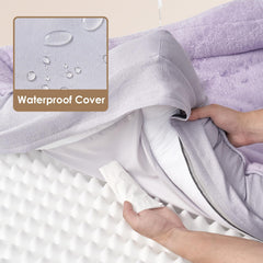 EHEYCIGA waterproof liner protects the plush top from accidents and spills.