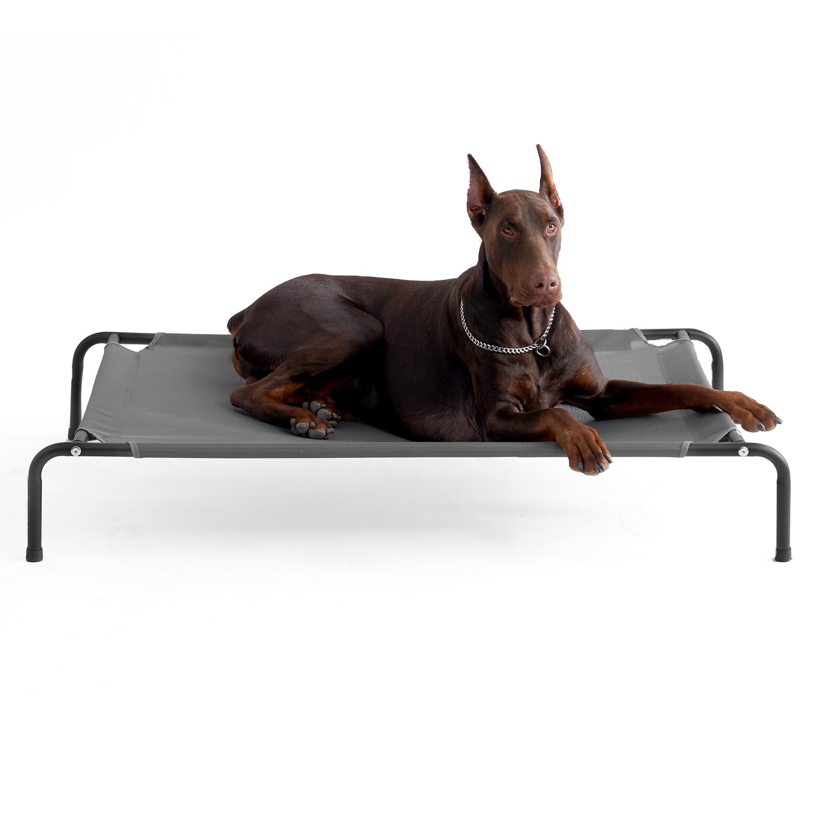 EHEYCIGA XXL elevated dog cot bed frame showing spacious surface for large breeds