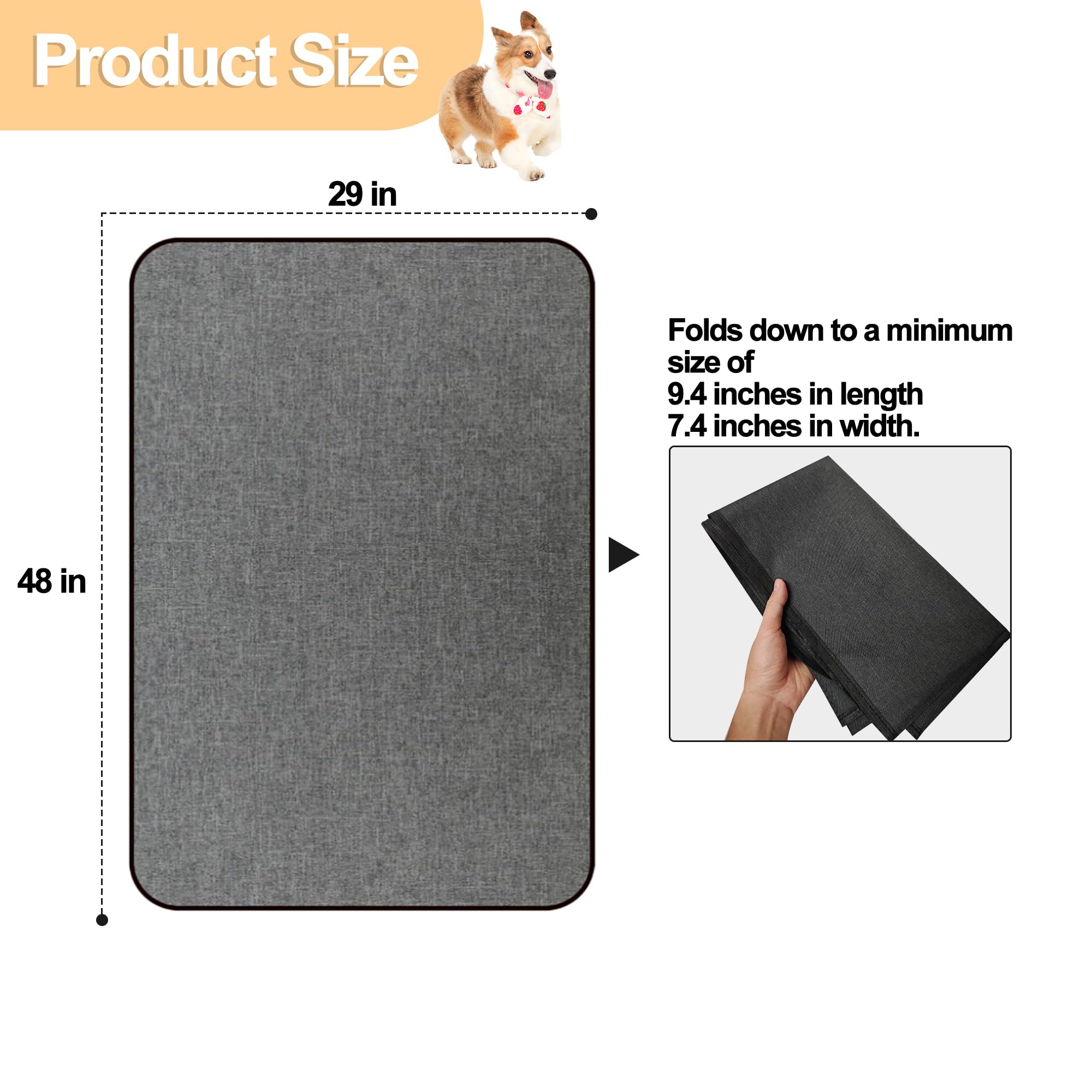 Ehzyaz dog crate mat liner is easy to clean and quick to air dry.